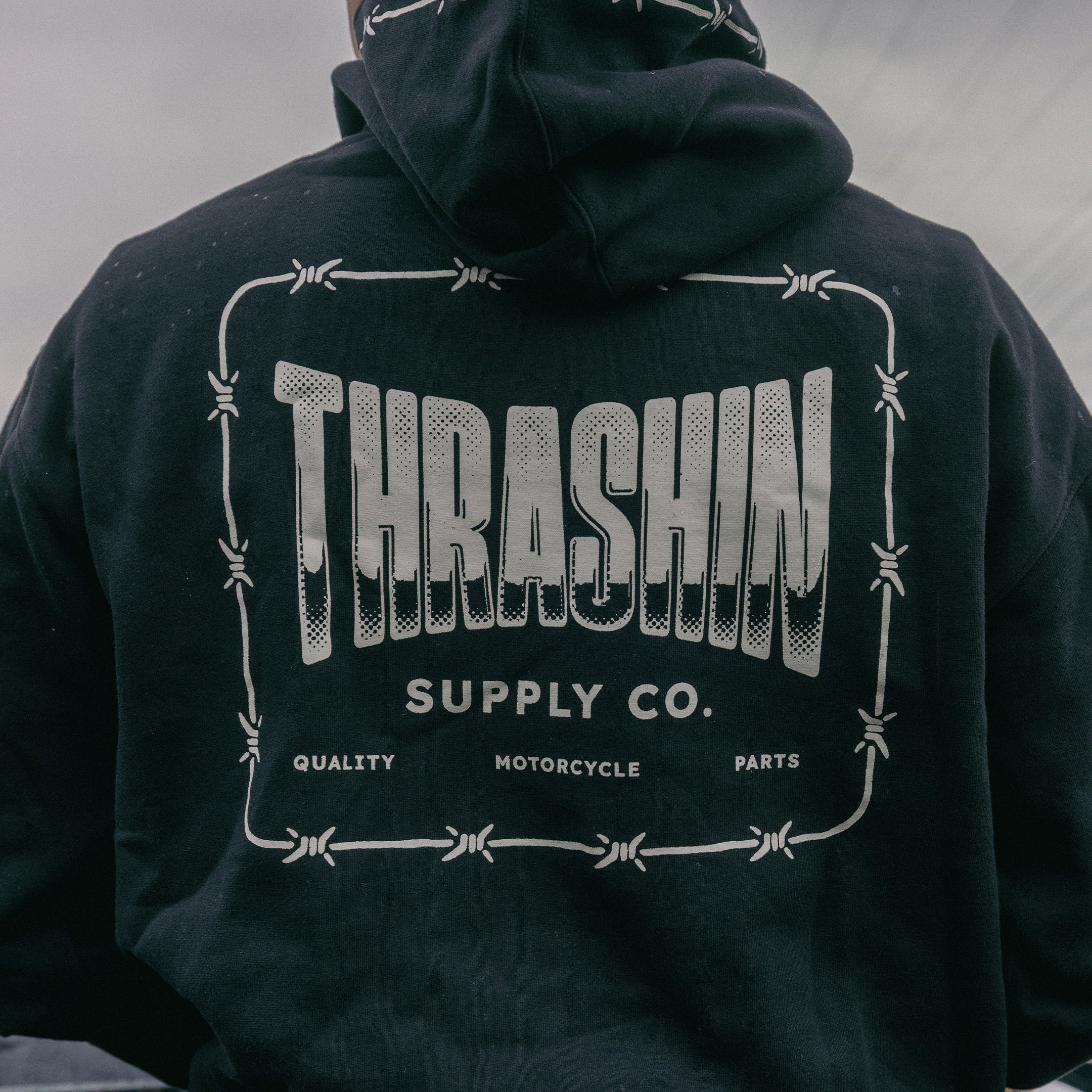 Thrashin Supply Co. Wire Pull-Over Hoodie - Black