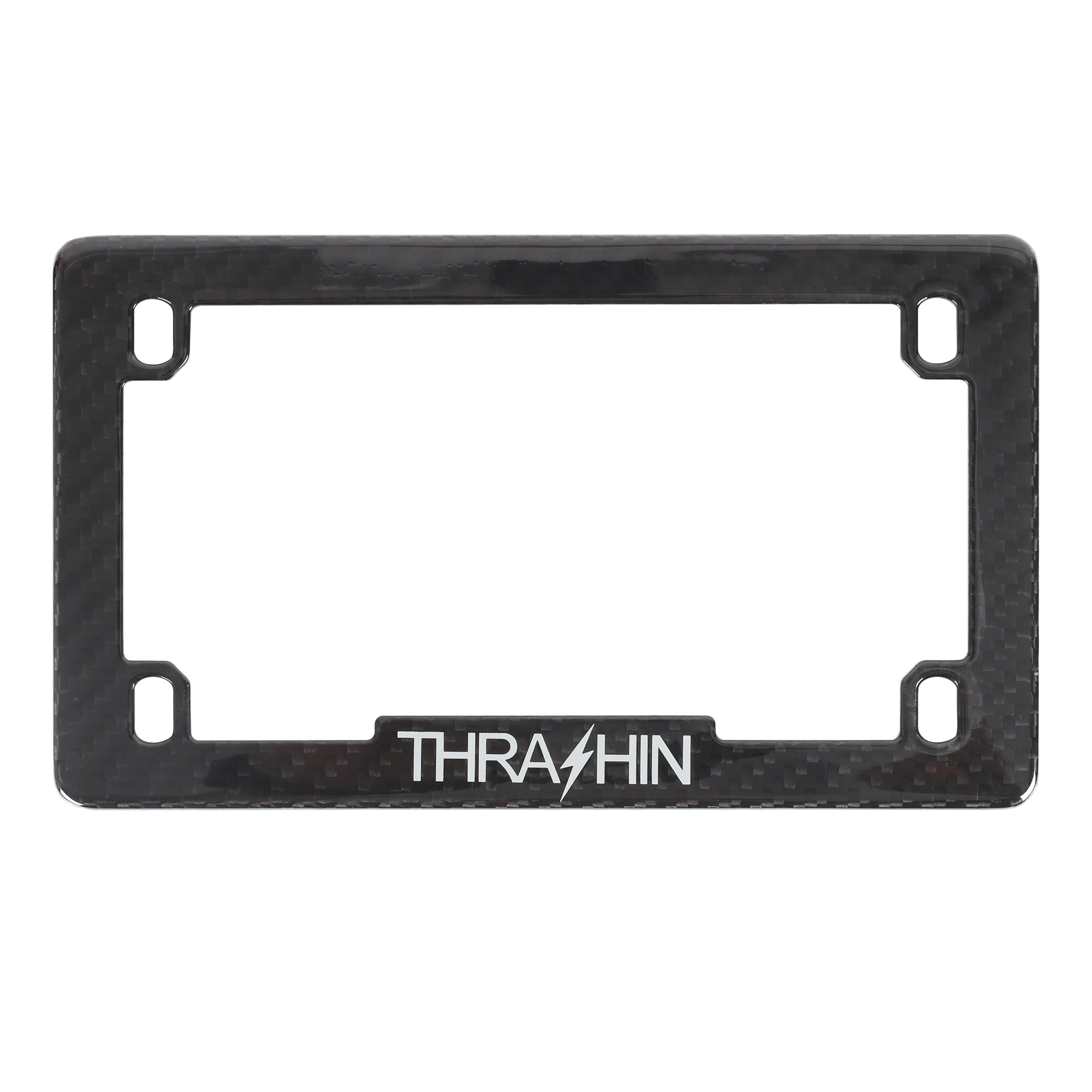 Carbon Fiber License Plate Frame - Gloss Woven – Thrashin Supply