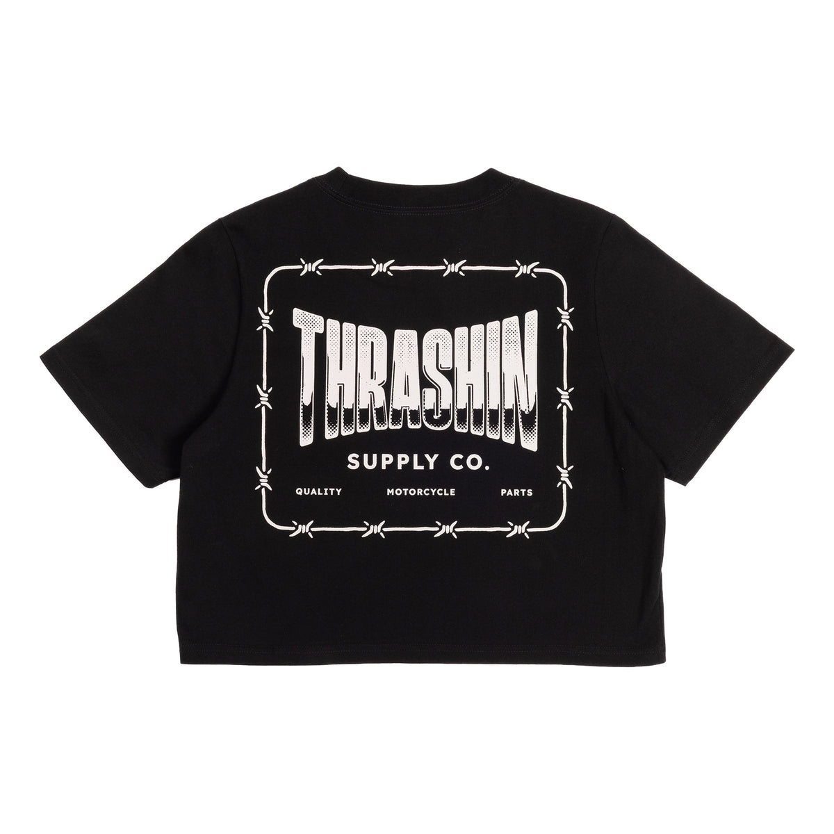 Wire - Women's Crop Tee - Black