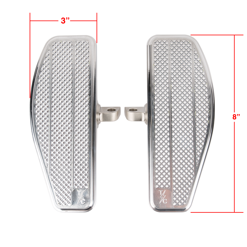Mini Floorboards - Chrome - Dyna, Sportster, FXR, Softail...