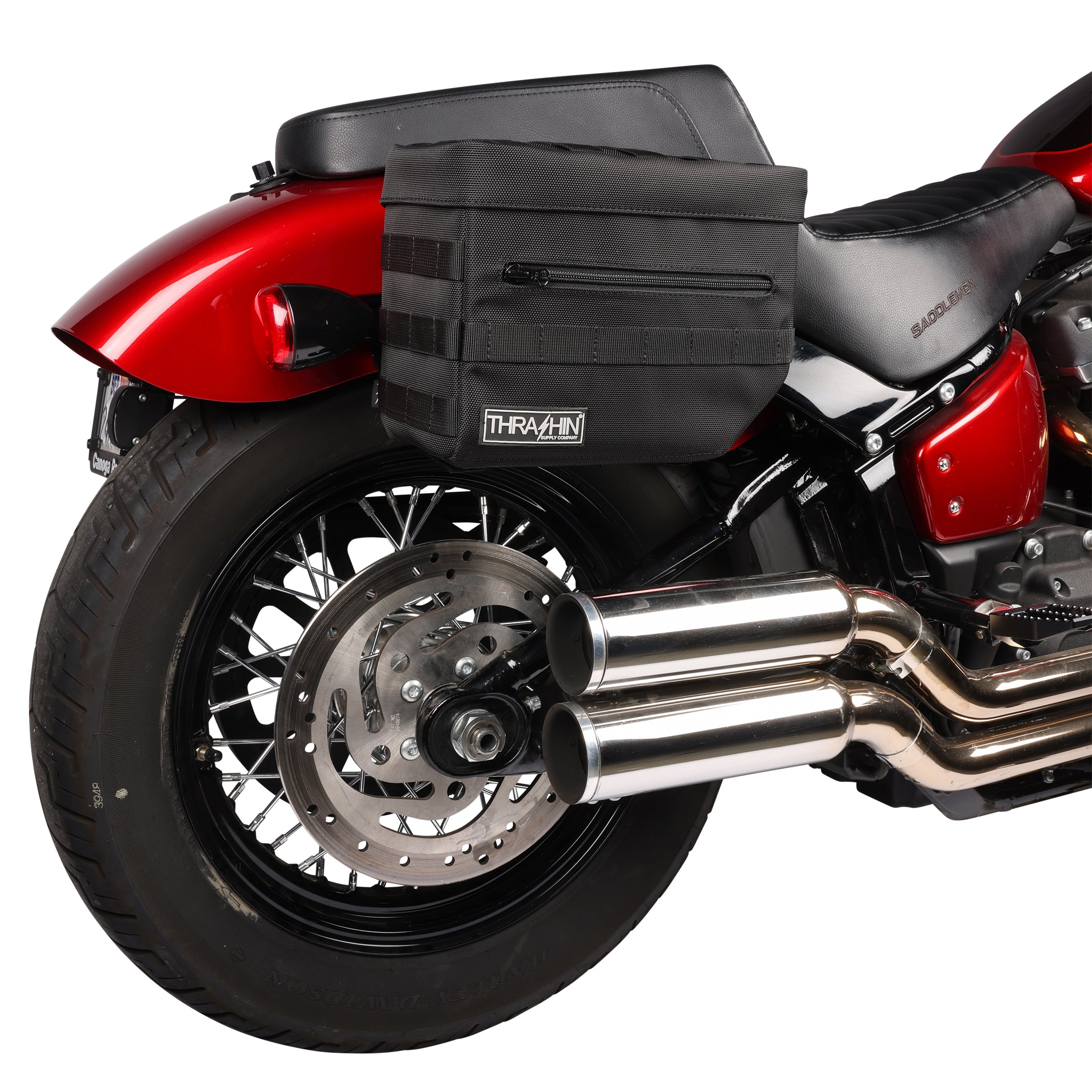 Motorcycle Saddlebags - Essential V3 - Black – Thrashin Supply