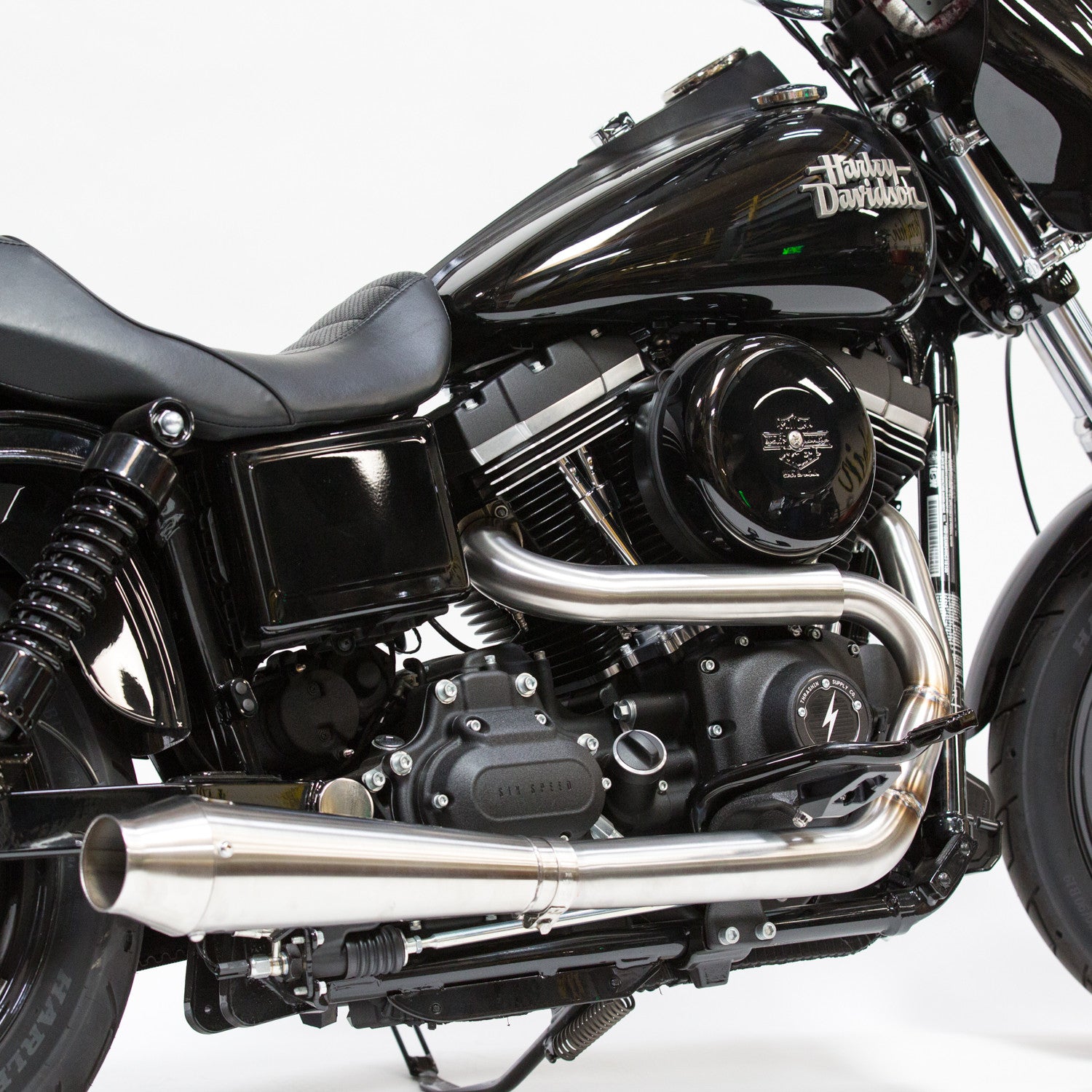 OG Stainless Exhaust w/ Removable Baffle & End Cap   Dyna