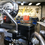 Polished Dished Front Brake Reservoir - Dyna, Softail, and Bagger