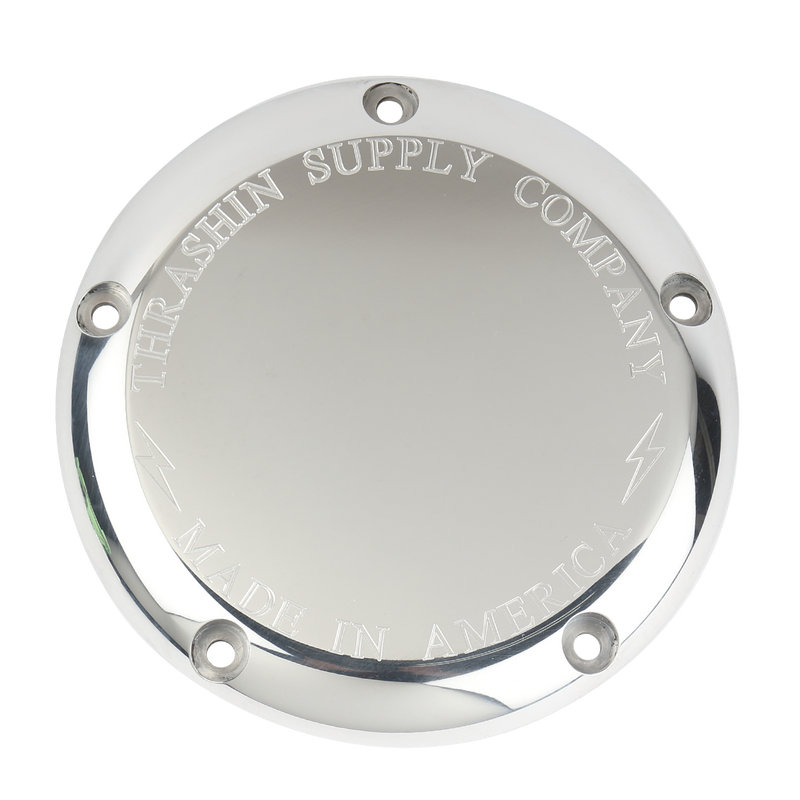 5-Hole Billet Derby Cover - Chrome