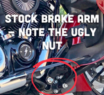 Adjustable Bagger Brake Arm - Black