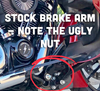 Adjustable Bagger Brake Arm - Chrome