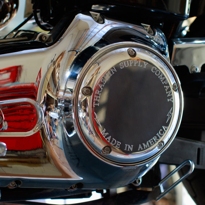 5-Hole Billet Derby Cover - Chrome