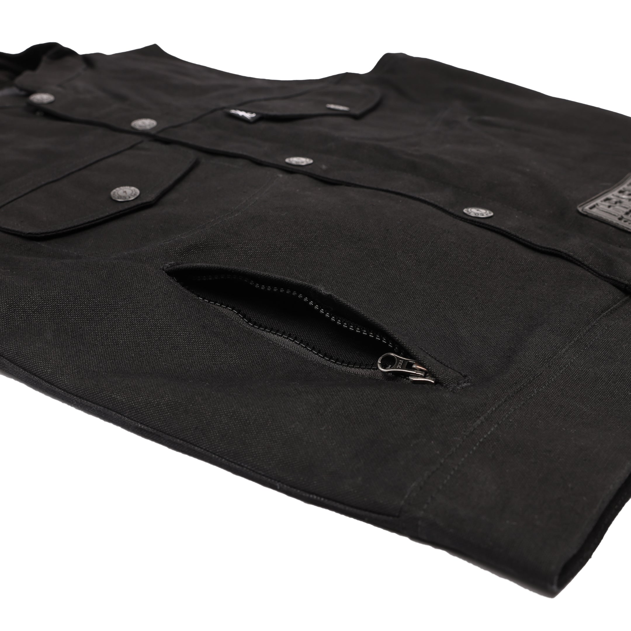 Thrashin Supply® Nightrider Denim Riding Vest