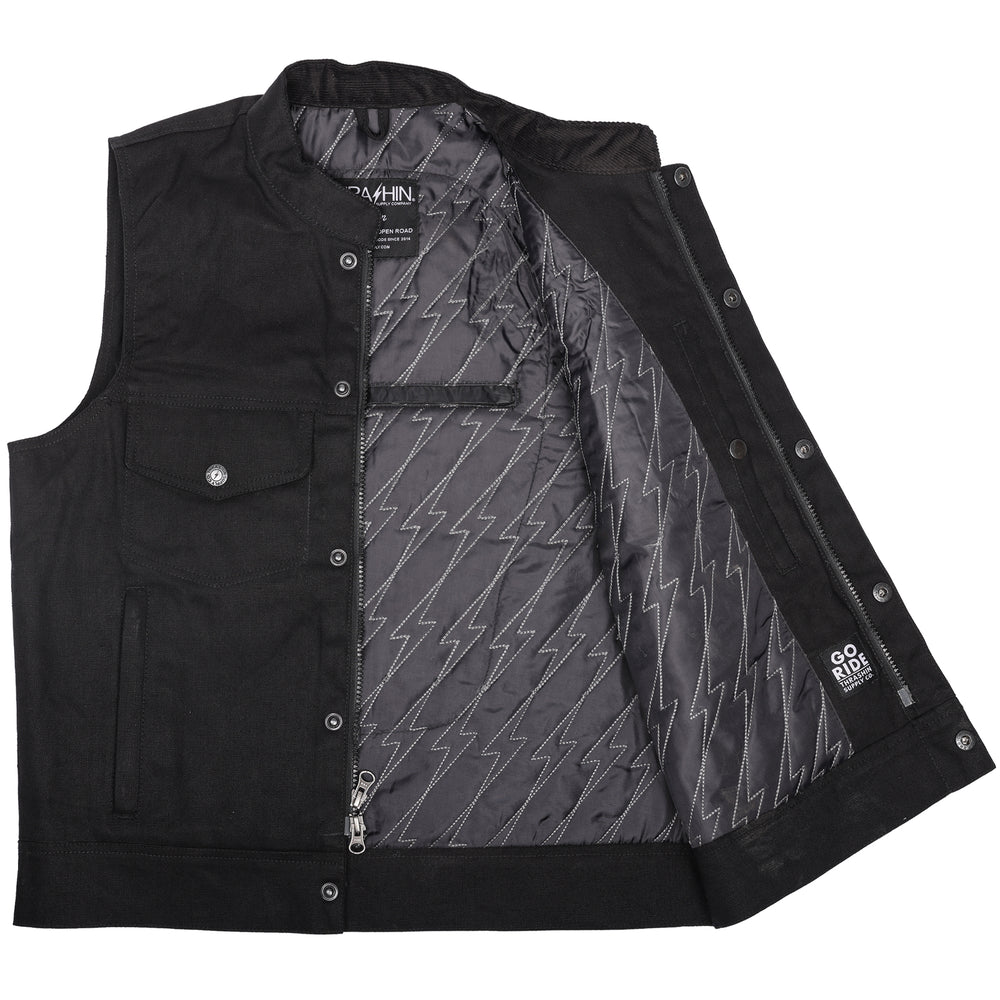 Thrashin Supply® Nightrider Denim Riding Vest