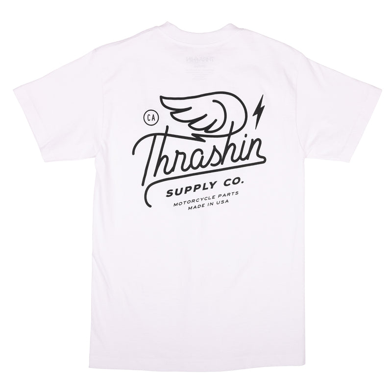 Script Tee - White
