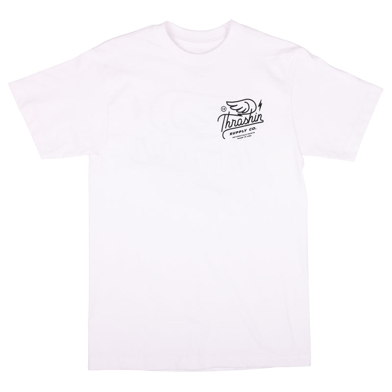 Script Tee - White