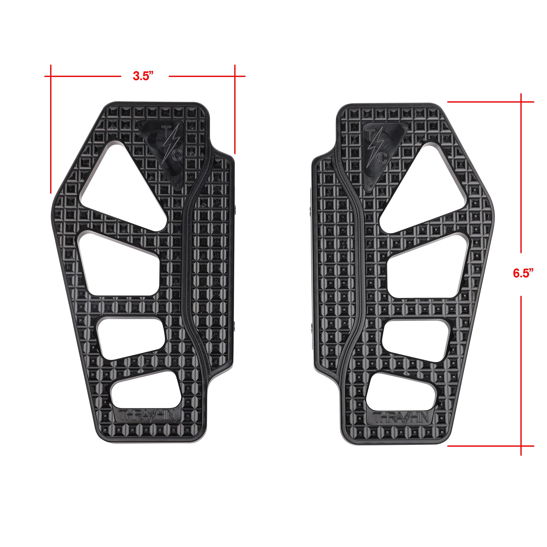 Apex - Bagger Passenger Floorboards - Black – Thrashin Supply