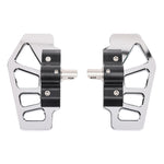 Apex Mini Floorboards - Chrome - Dyna, Sportster, FXR, Softail