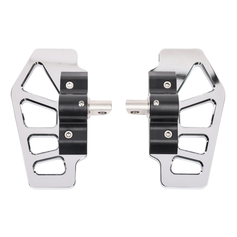 Apex Mini Floorboards - Chrome - Dyna, Sportster, FXR, Softail