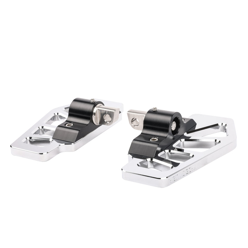 Apex Mini Floorboards - Chrome - Dyna, Sportster, FXR, Softail