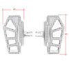 Apex Mini Floorboards - Chrome - Dyna, Sportster, FXR, Softail