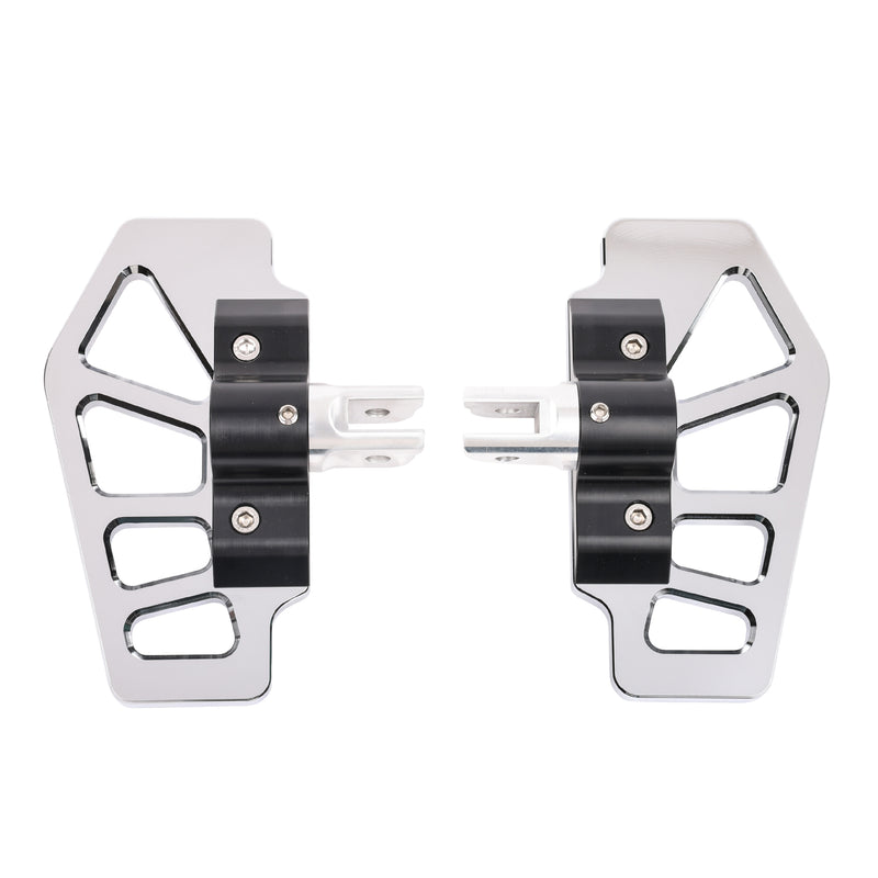 Apex Mini Floorboards - Chrome - Dyna, Sportster, FXR, Softail