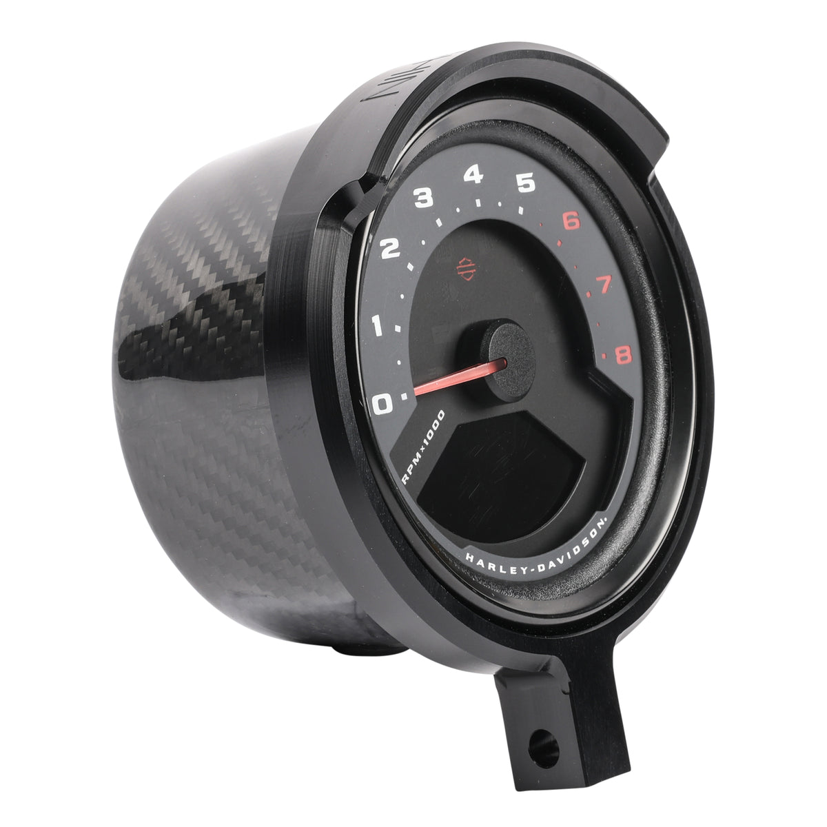 Softail Gauge Relocation - Black - BACKORDERED