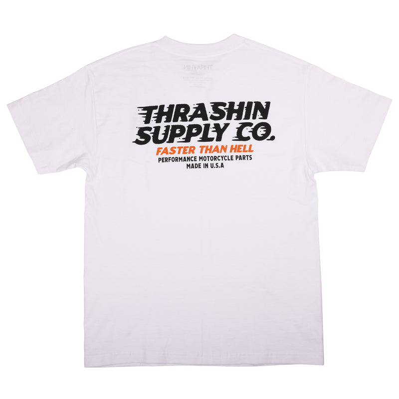 Faster Than Hell Tee - White