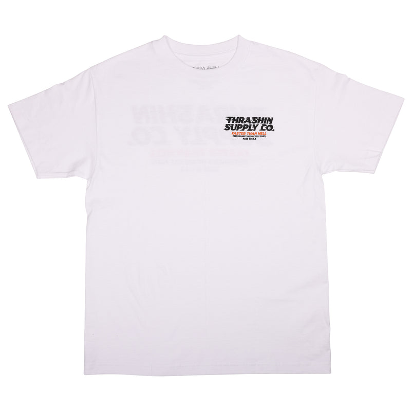Faster Than Hell Tee - White