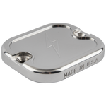 Polished Dished Front Brake Reservoir - Dyna, Softail, and Bagger
