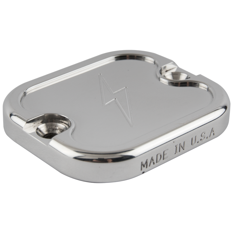 Polished Dished Front Brake Reservoir - Dyna, Softail, and Bagger