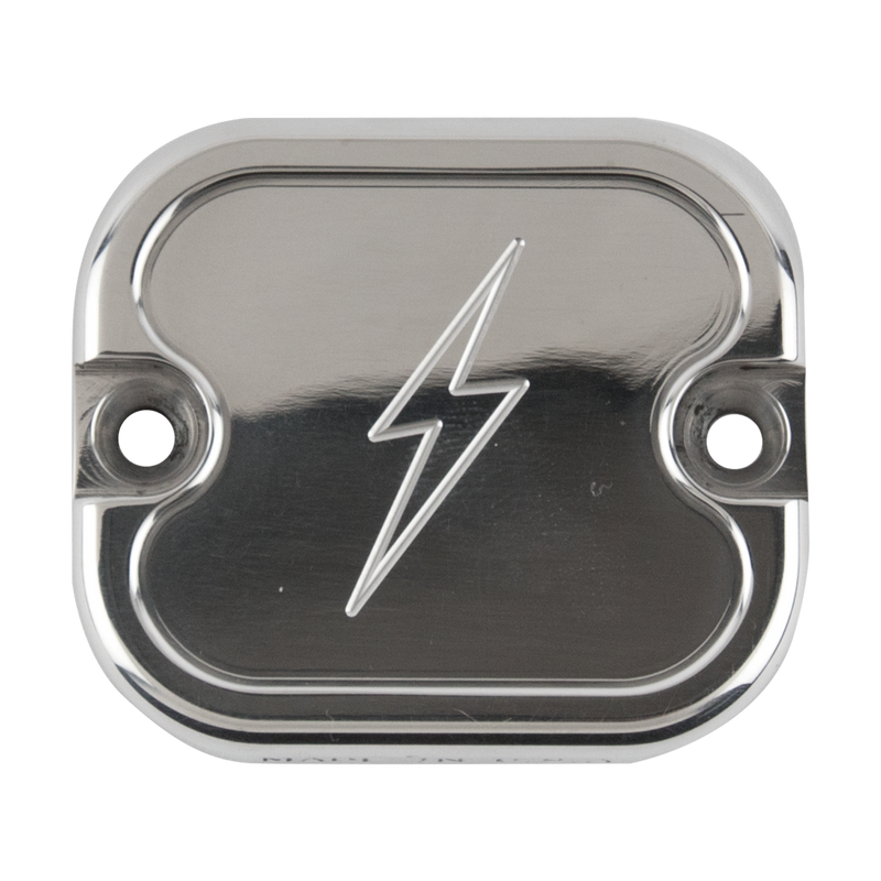 Polished Dished Front Brake Reservoir - Dyna, Softail, and Bagger