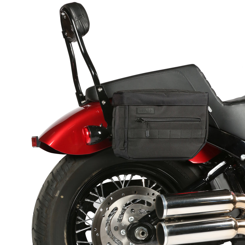 Motorcycle Saddlebags Essential Black Thrashin Supply